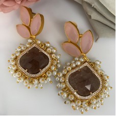 SKNJ0339 Smoky Quartz, Pink Chalcedony