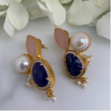 SKNJ0364 Lapis Lazuli, Freshwater Pearl