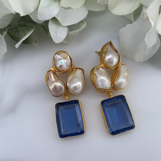 SKNJ0394 Tinted Swarovski, Baroque Pearl