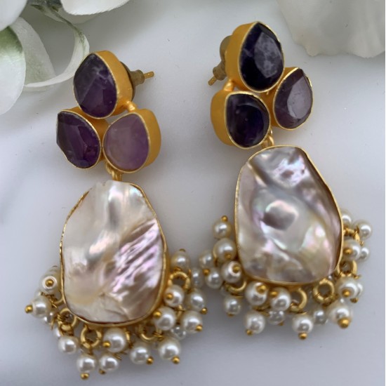 SKNJ0409 Amethyst, Baroque Pearl SKNJ0409 Amethyst, Baroque Pearl