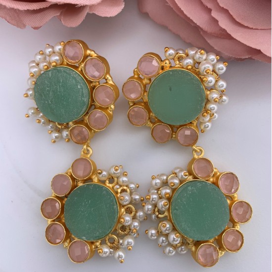 SKNJ0415 Mint & Pink Chalcedony SKNJ0415 Mint & Pink Chalcedony