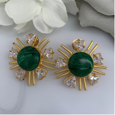 SKNJ0433 Green Malachite, Swarovski