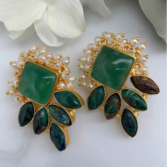 SKNJ0441 Sage Ocean Jasper, Green Onyx