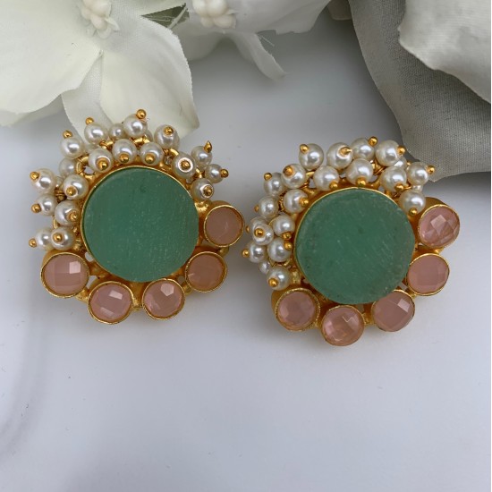 SKNJ0442 Mint & Pink Chalcedony SKNJ0442 Mint & Pink Chalcedony